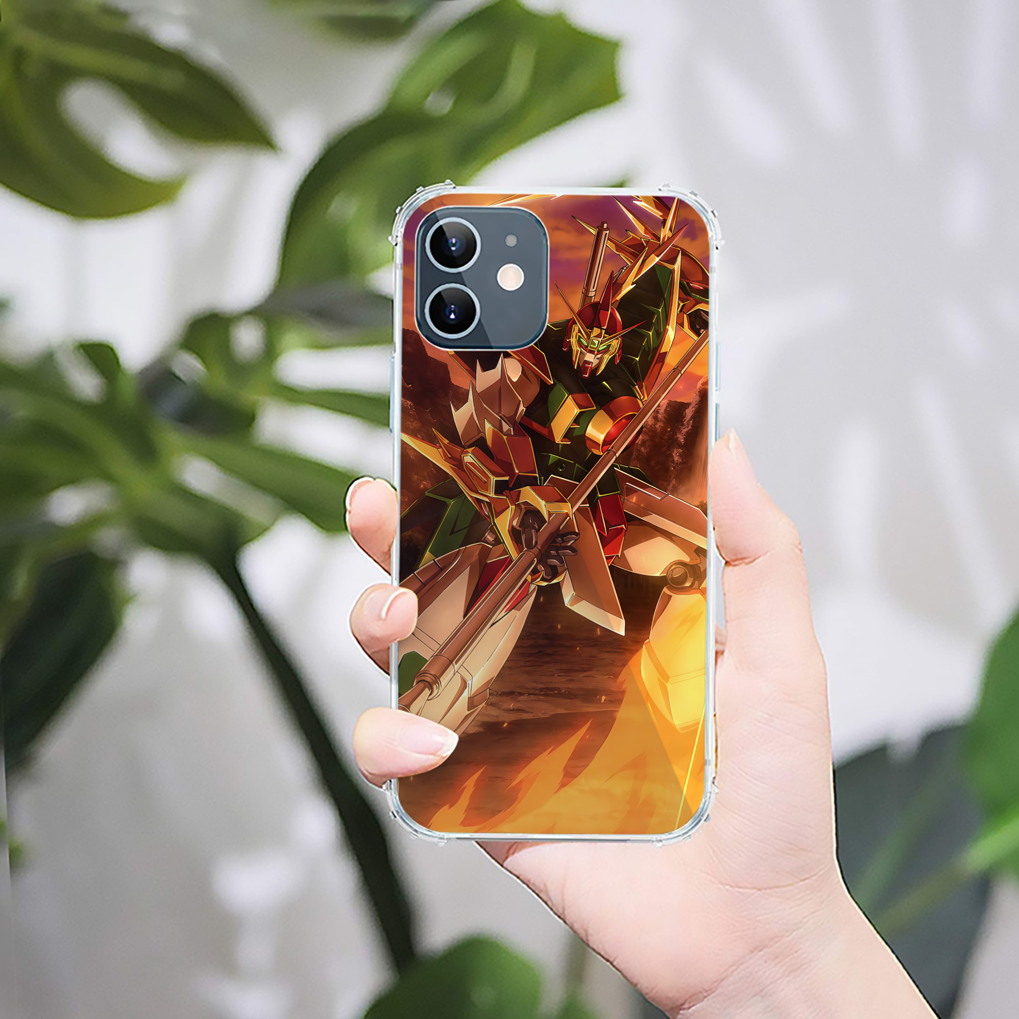 （画像用） 機動戦士ガンダム Mobile Suit Gundam 【iPhone 12シリーズ対応】透明スマホケース（クリアソフトケース）
